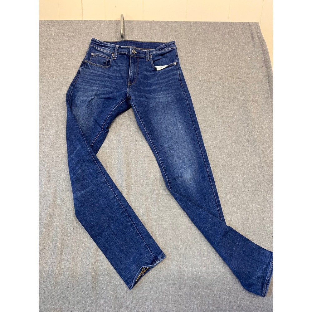 G-Star RAW 3301 Skinny Jeans Mens 31x31 Medium Wash Blue Denim Pants